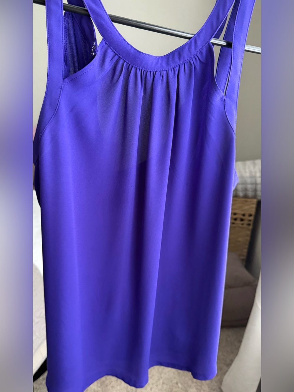 Express Royal Purple SleevelessTunic